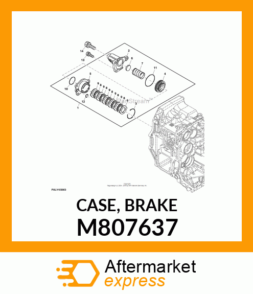 CASE, BRAKE M807637