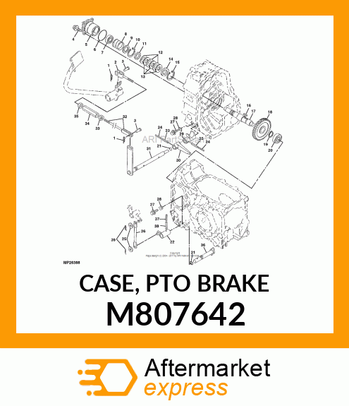 CASE, PTO BRAKE M807642