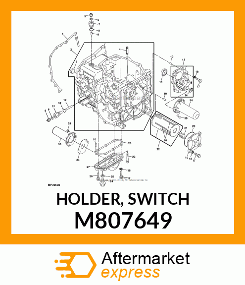 HOLDER, SWITCH M807649