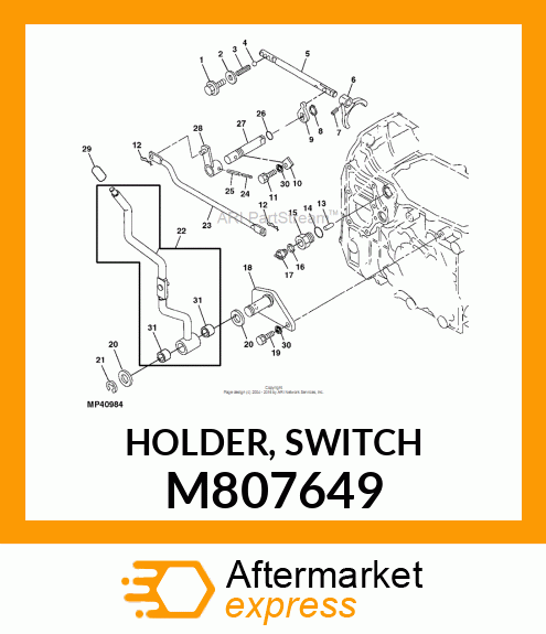 HOLDER, SWITCH M807649