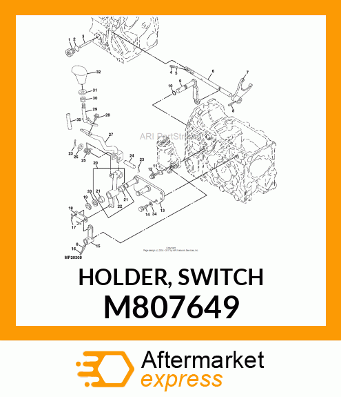 HOLDER, SWITCH M807649