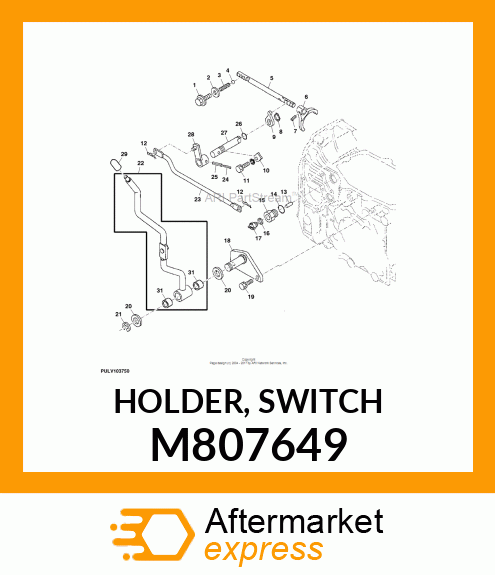 HOLDER, SWITCH M807649