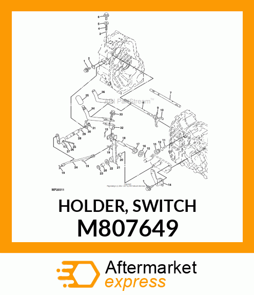 HOLDER, SWITCH M807649