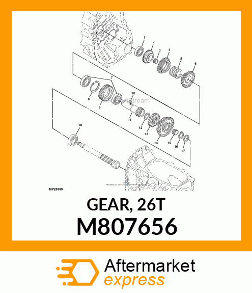 GEAR, 26T M807656