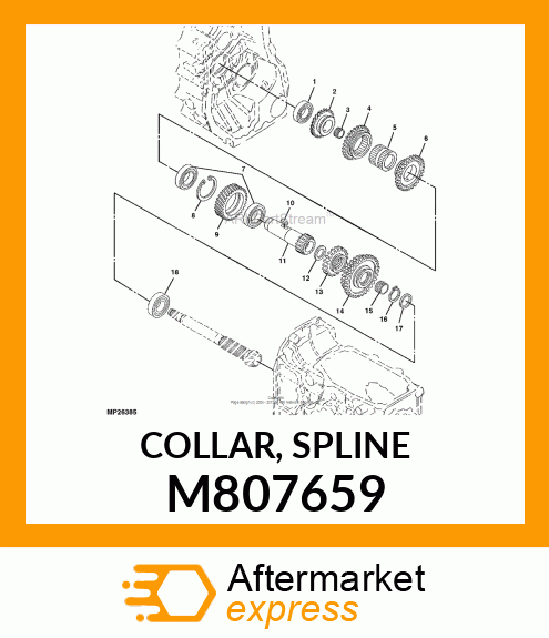 COLLAR, SPLINE M807659