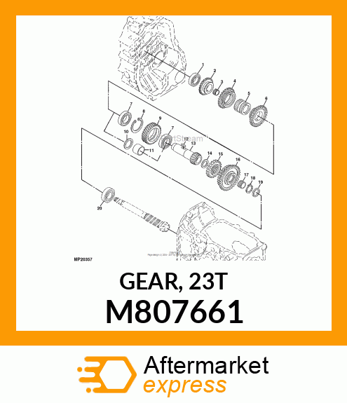 GEAR, 23T M807661