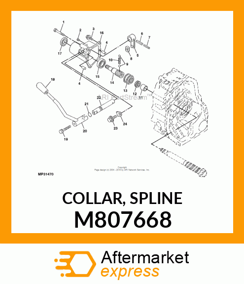 COLLAR, SPLINE M807668