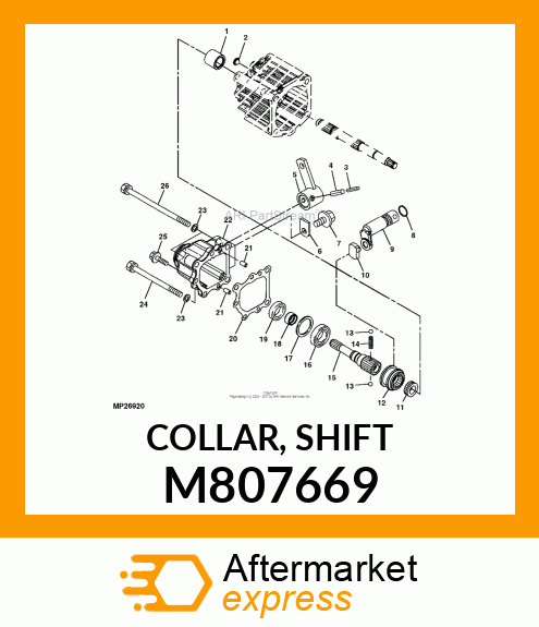 COLLAR, SHIFT M807669