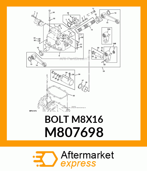 BOLT M8X16 M807698