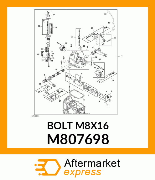 BOLT M8X16 M807698