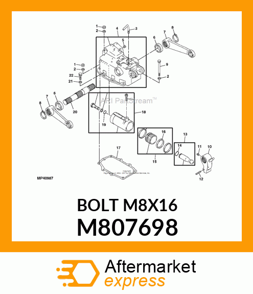 BOLT M8X16 M807698