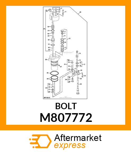 BOLT, M6 X 18 M807772