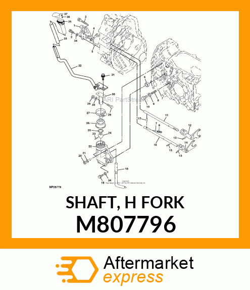 SHAFT, H FORK M807796