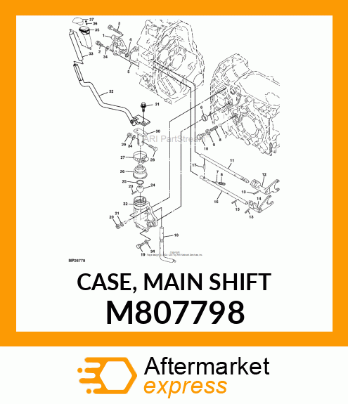 CASE, MAIN SHIFT M807798