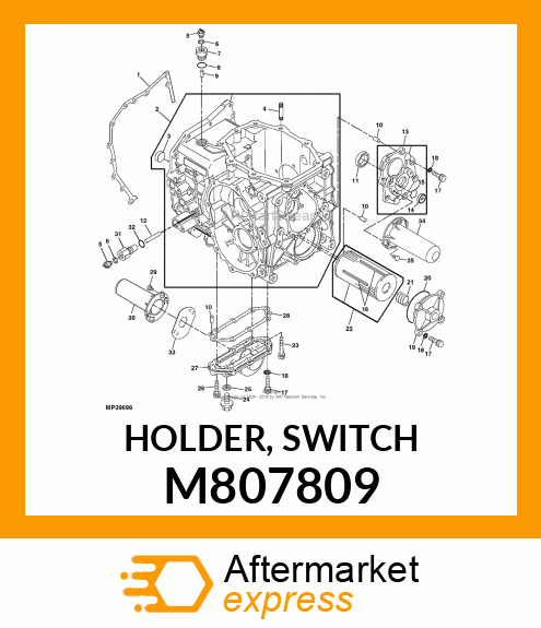 HOLDER, SWITCH M807809