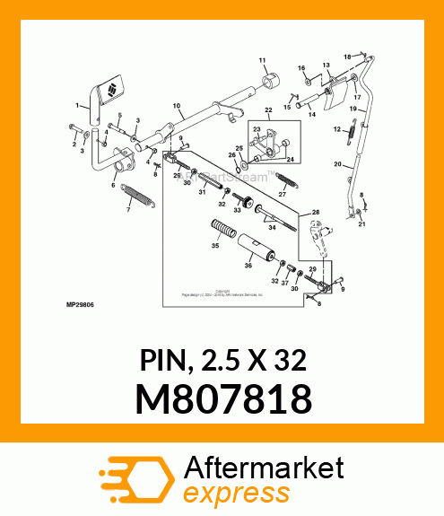 PIN, 2.5 X 32 M807818