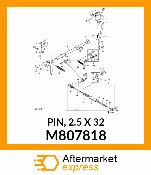 PIN, 2.5 X 32 M807818