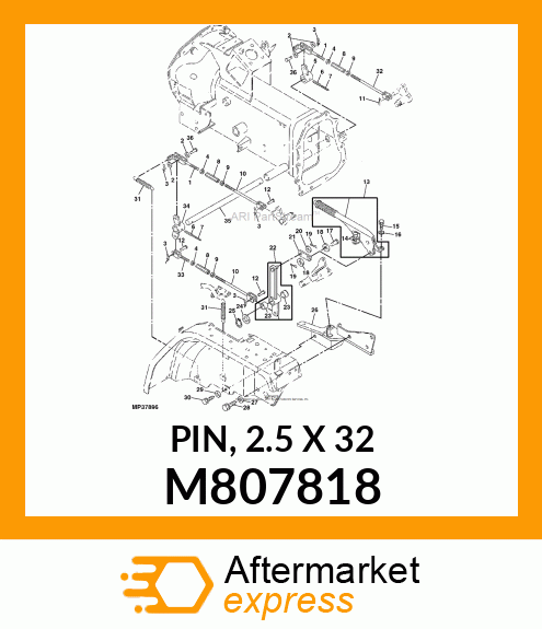 PIN, 2.5 X 32 M807818