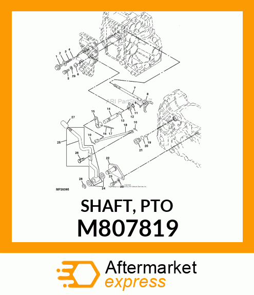 SHAFT, PTO M807819