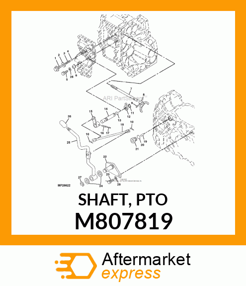 SHAFT, PTO M807819