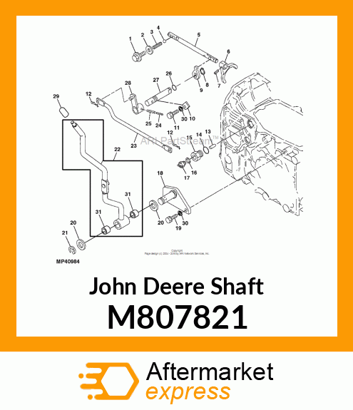 SHAFT, PTO M807821