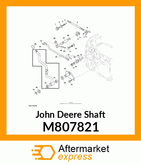 SHAFT, PTO M807821