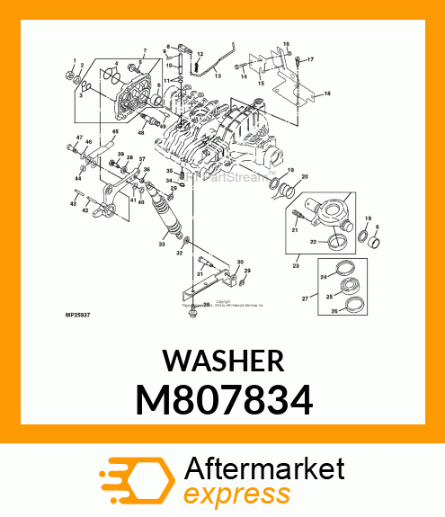 WASHER, WASHER M807834