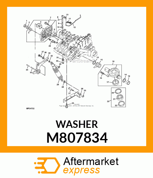 WASHER, WASHER M807834