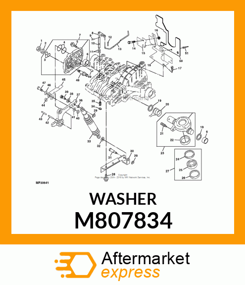 WASHER, WASHER M807834