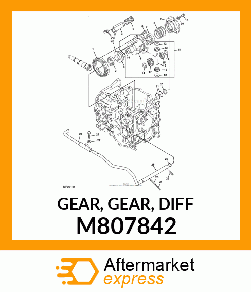 GEAR, GEAR, DIFF M807842