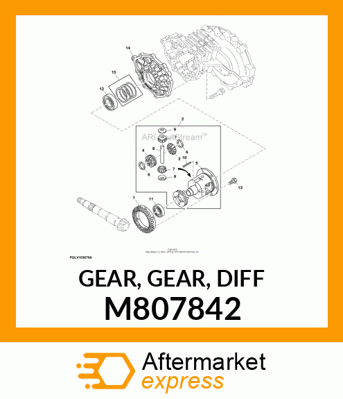 GEAR, GEAR, DIFF M807842