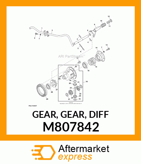 GEAR, GEAR, DIFF M807842