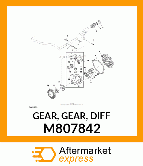 GEAR, GEAR, DIFF M807842