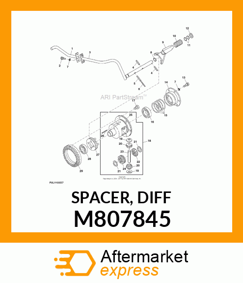 SPACER, DIFF M807845