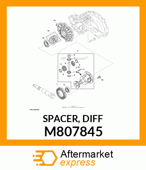 SPACER, DIFF M807845