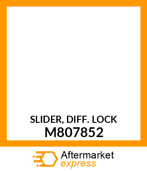 SLIDER, DIFF. LOCK M807852