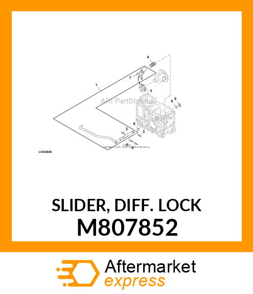 SLIDER, DIFF. LOCK M807852