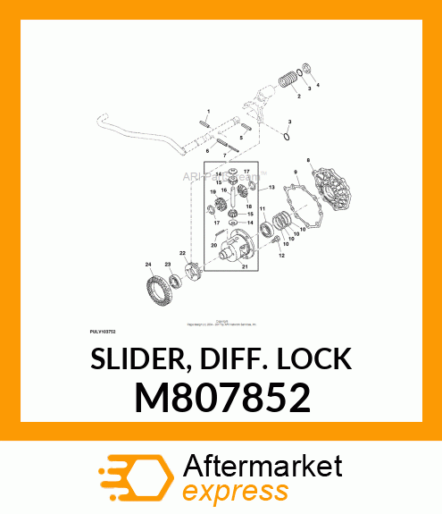 SLIDER, DIFF. LOCK M807852