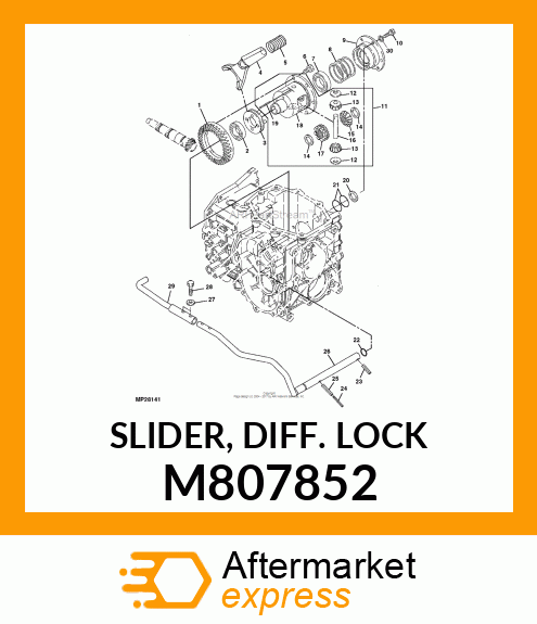 SLIDER, DIFF. LOCK M807852