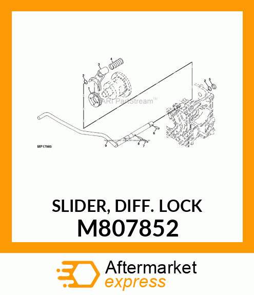 SLIDER, DIFF. LOCK M807852