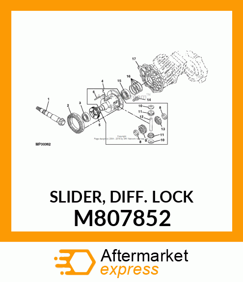 SLIDER, DIFF. LOCK M807852