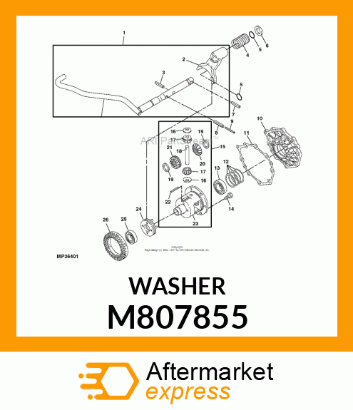 WASHER M807855