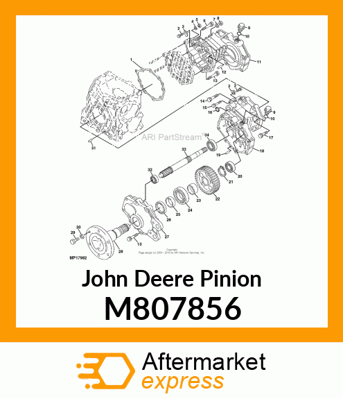 PINION, RH FINAL M807856