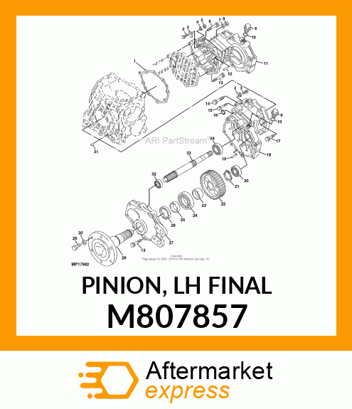 PINION, LH FINAL M807857