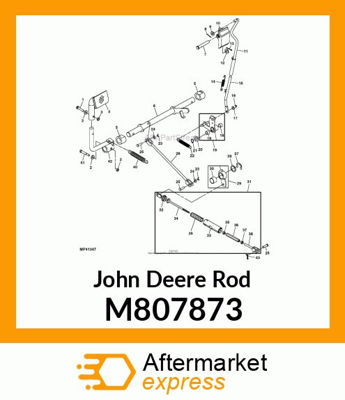 ROD, PARK BRAKE M807873