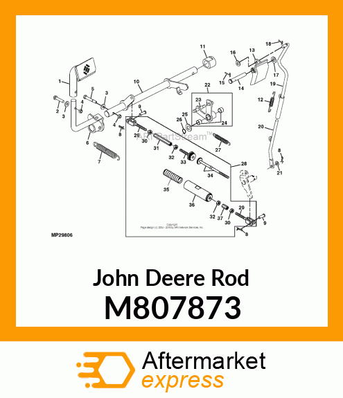 ROD, PARK BRAKE M807873