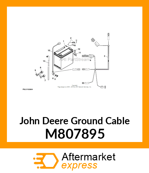 CABLE, NEGATIVE BATTERY M807895