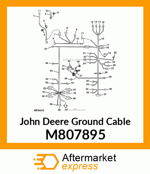 CABLE, NEGATIVE BATTERY M807895