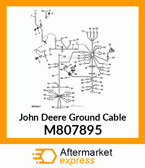 CABLE, NEGATIVE BATTERY M807895