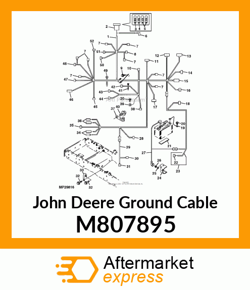 CABLE, NEGATIVE BATTERY M807895